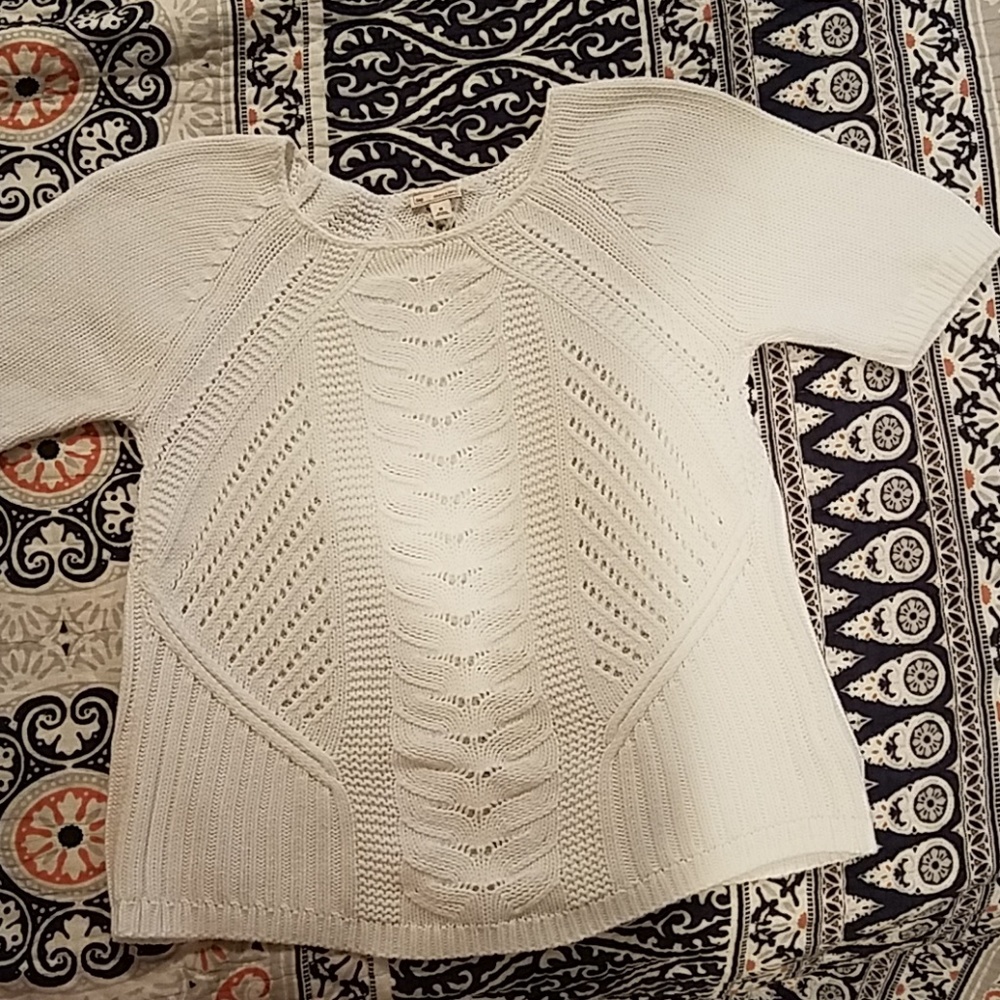 Short sleeve sweater